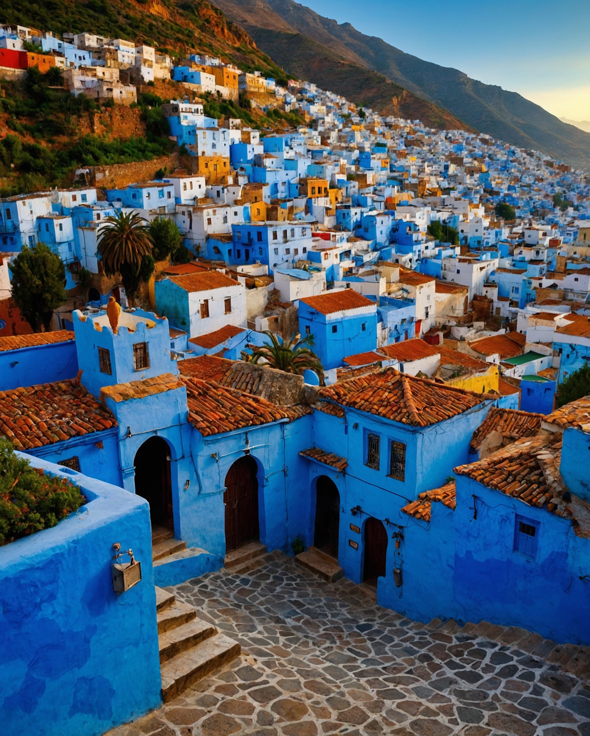 Travel and adventure collage featuring mountain trekking, tropical beaches, cultural cities, desert safaris, and forest retreats | Wandermorego"